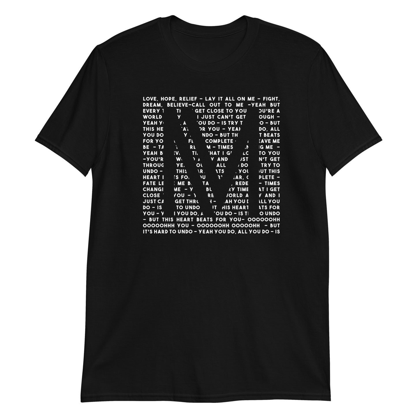 'Undo' lyrics with M motif T-Shirt